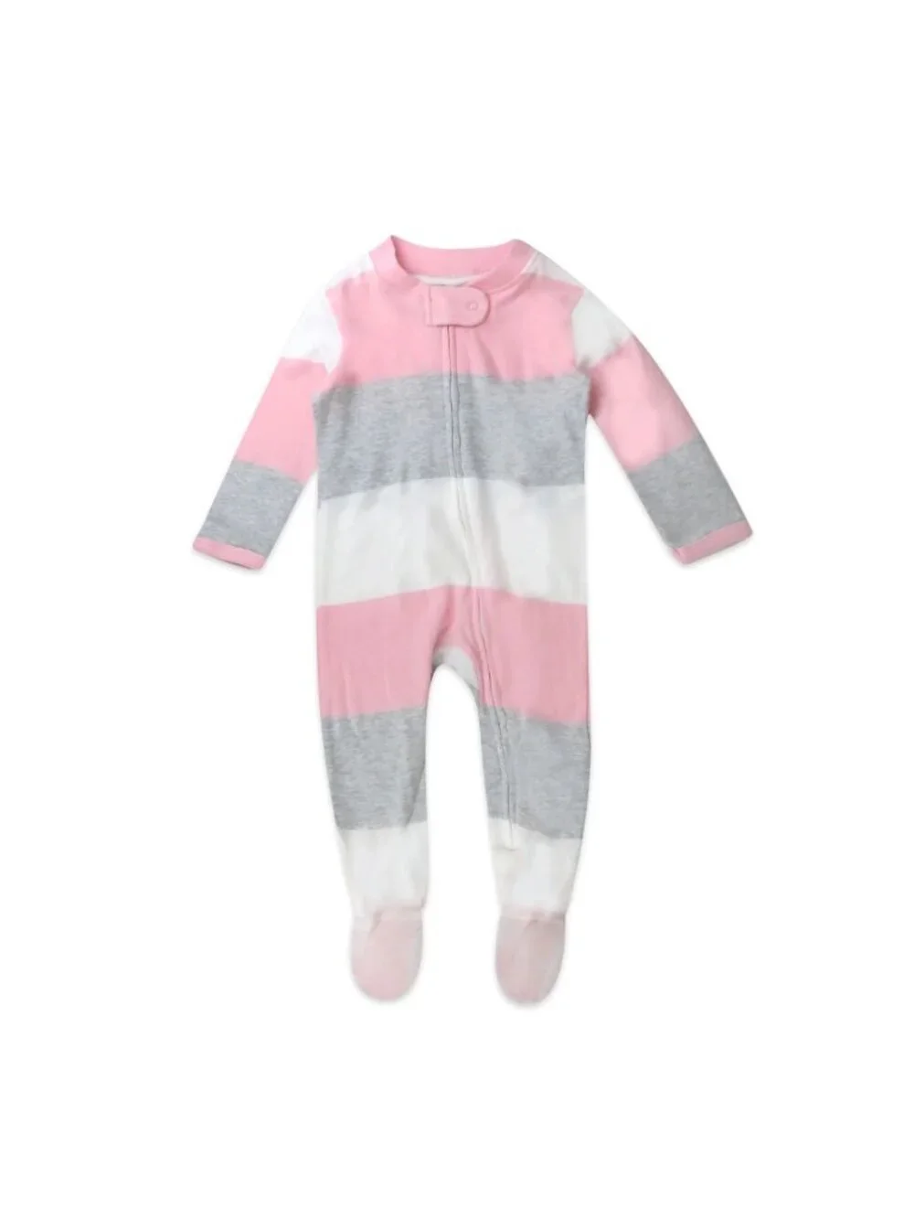 Honest Baby Preemie Organic Cotton Long Sleeve Sleep N Play Footed Pajamas / Str